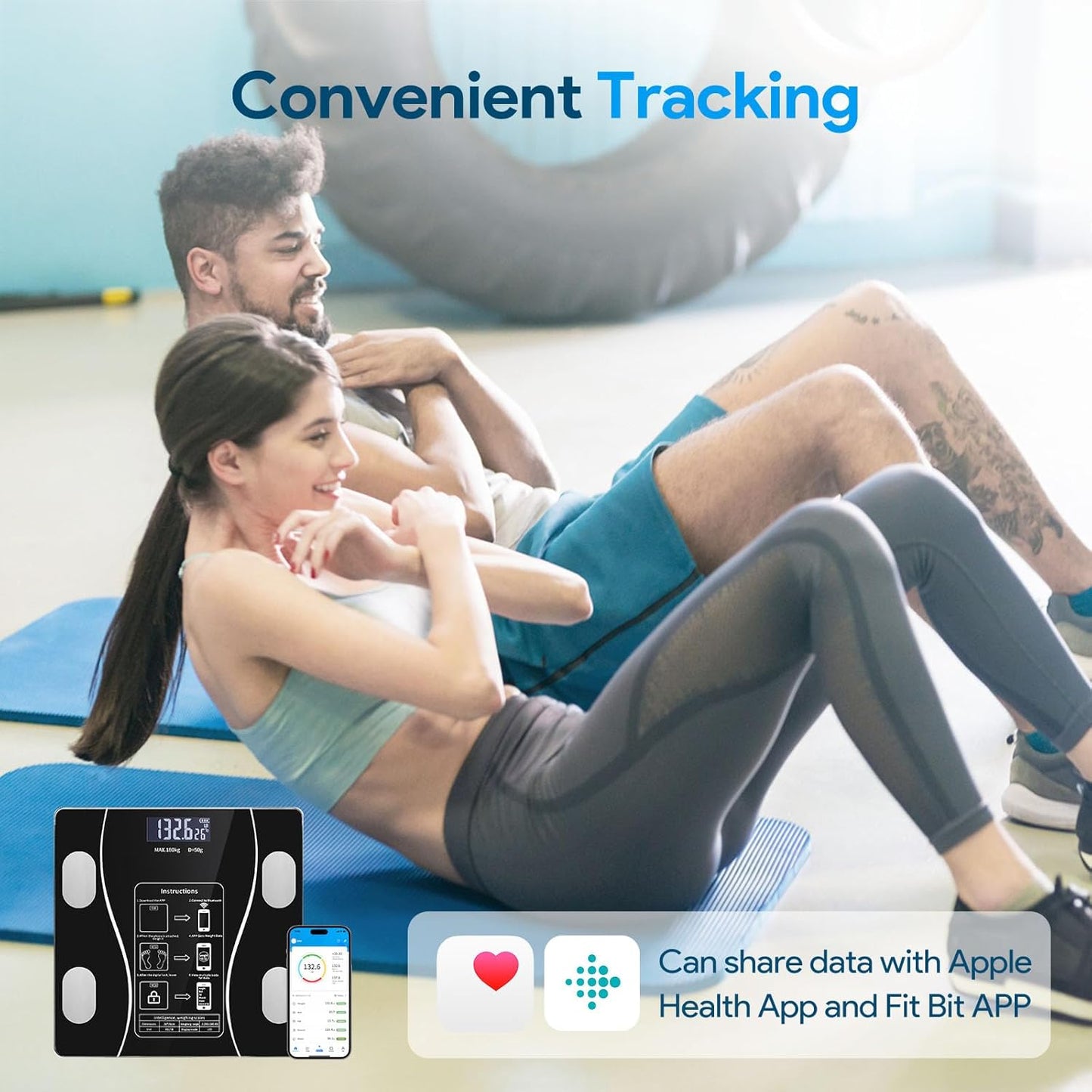 Beyon™- Smart Pro Balanza Bascula Digital Bluetooth