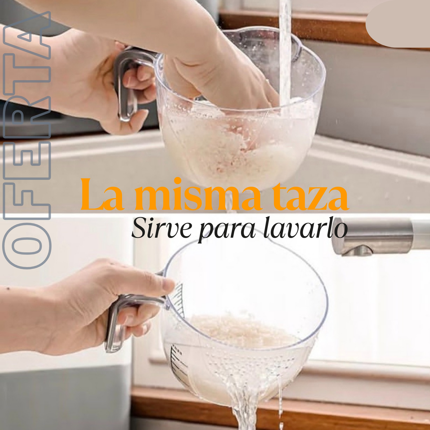 RiceBox 10™ - Dispensador de Arroz 10 Kg - Orden Frescura y Comodidad en tu Cocina