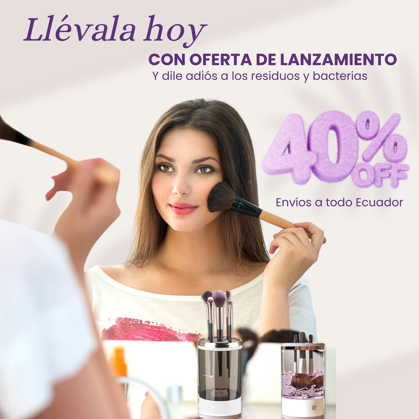 CleanGlam™ - MAQUINA LIMPIADORA DE BROCHAS