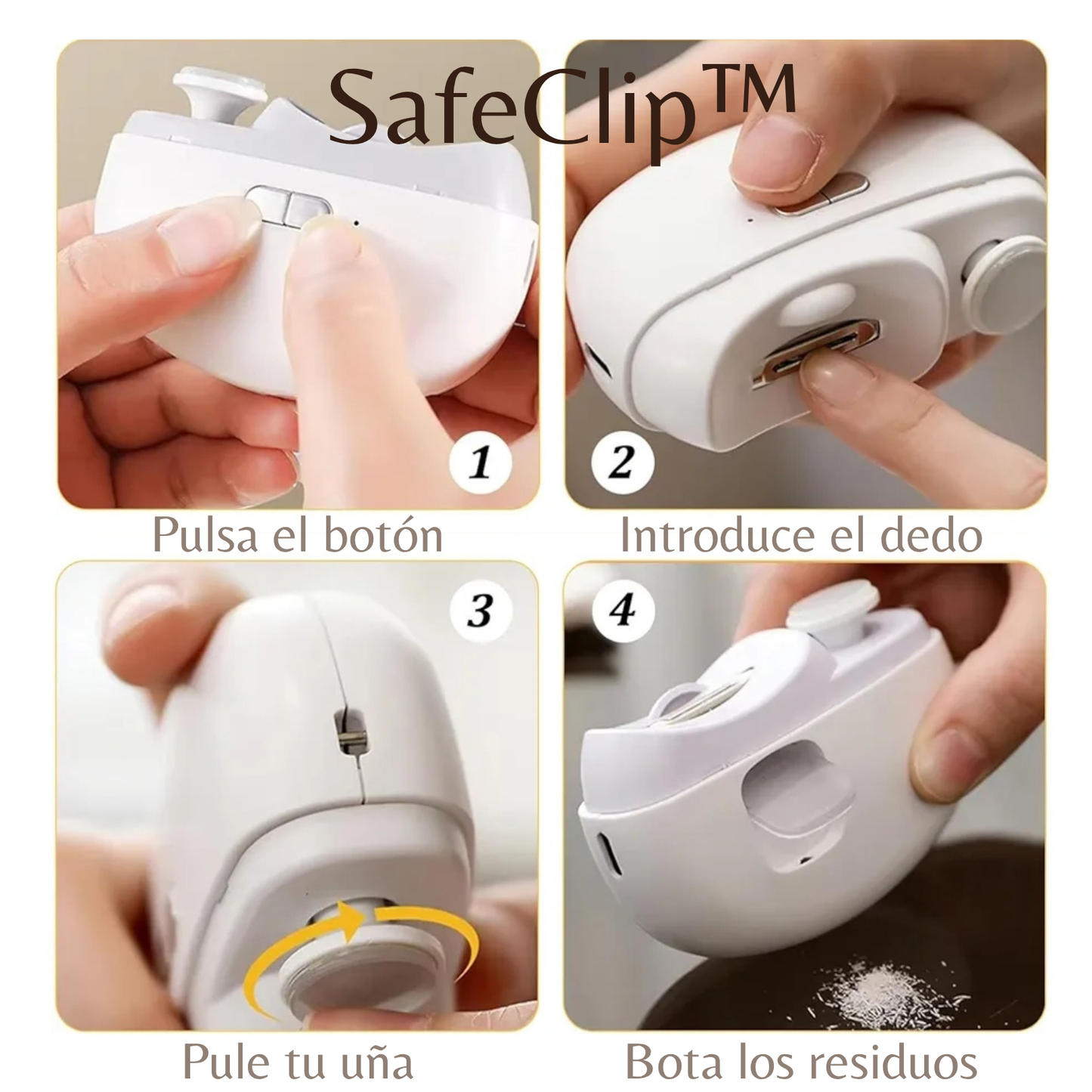 SafeClip™ - Cortauñas  Eléctrico Recargable