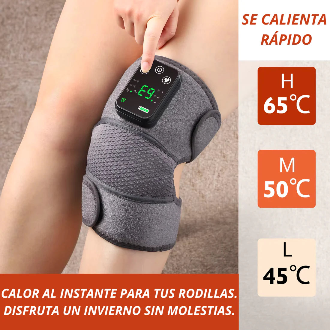 FlexKnee™ - RODILLERA MASAJEADORA + CALOR TERAPEUTICO