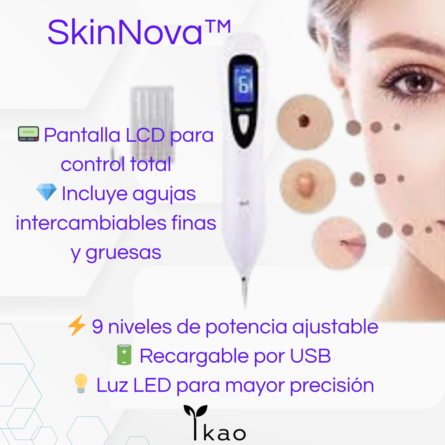 SkinNova™  - PLUMA CAUTERIZADORA RECARGABLE