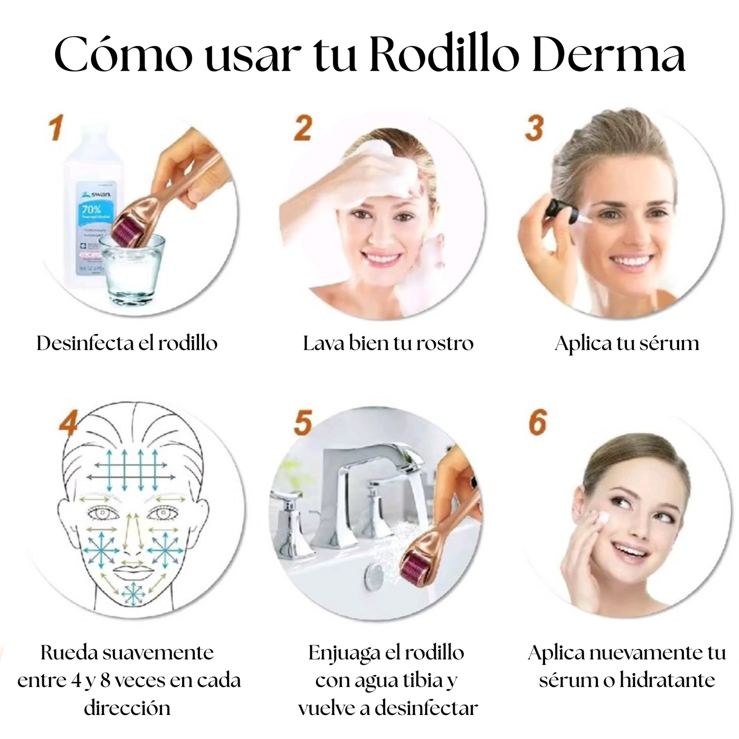 DermaLux™ - Rodillo Derma de Titanium