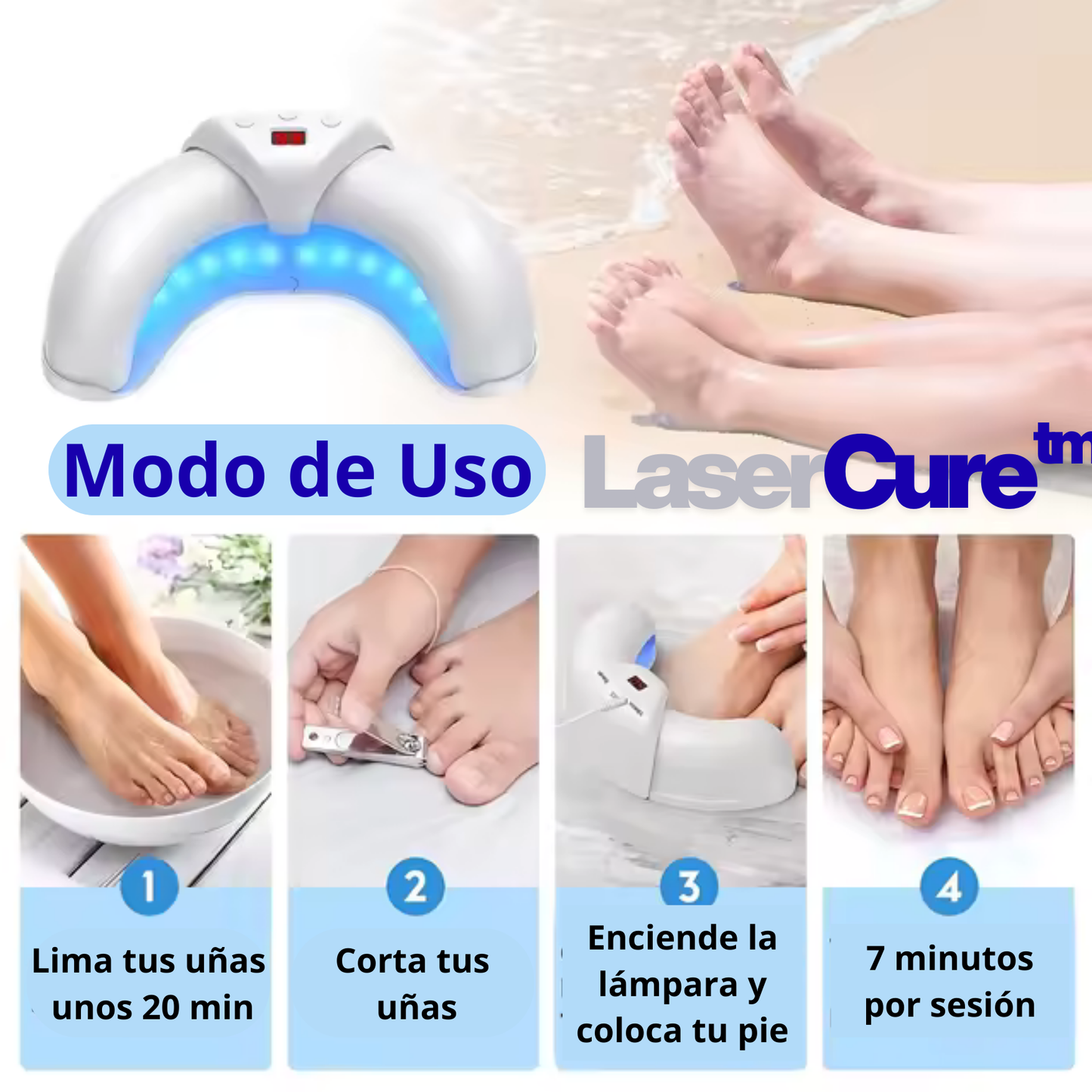 LaserCure™ -  Tratamiento láser para hongos en uñas